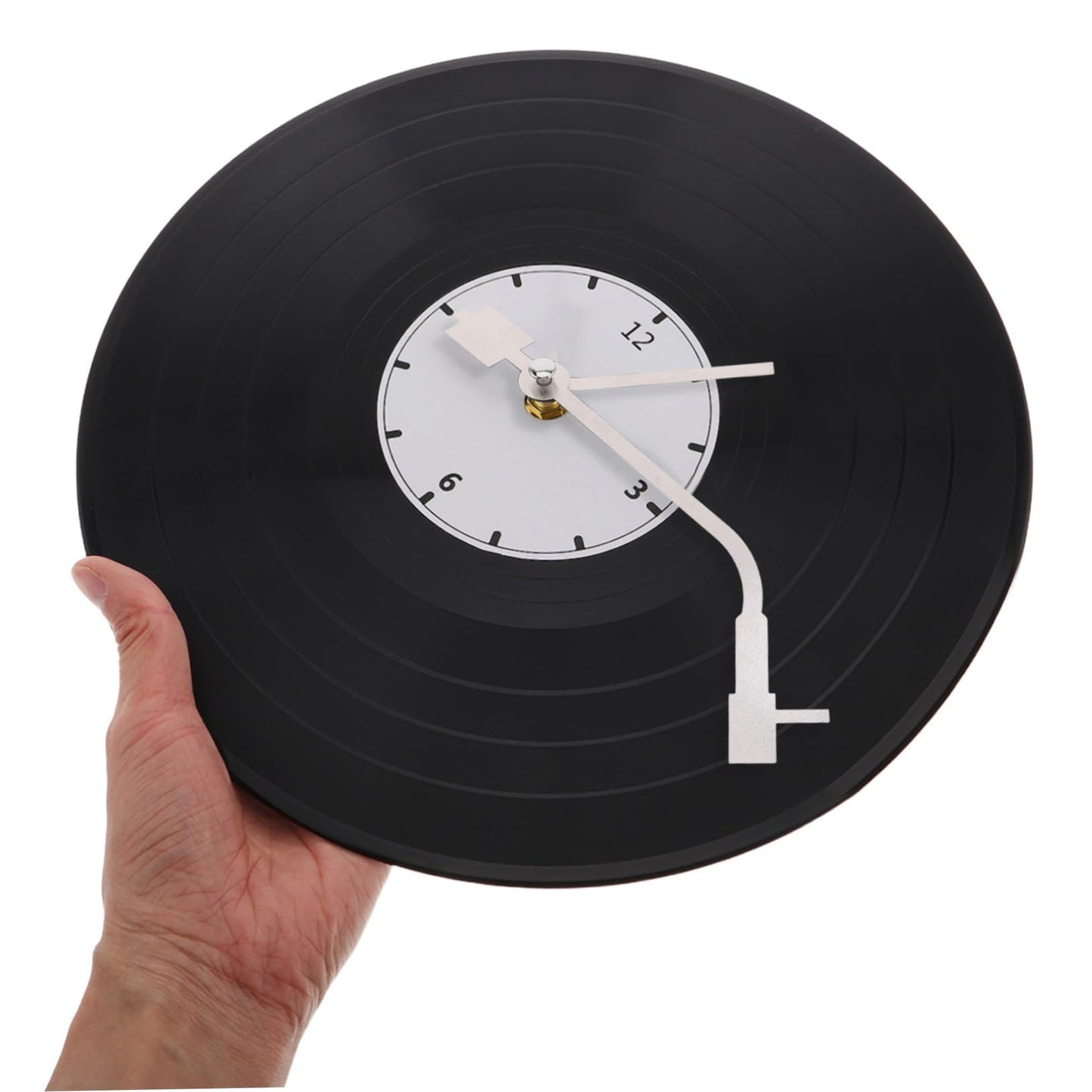 LIFKOME 1 Set Vinyl Record Clock Mechanism Kit Easy Installation Accurate Display Durable Components for DIY Clock Repair and Creative Home Decor