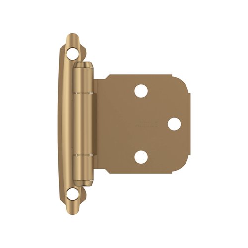 Amerock BPR7629CZ | Face Frame Cabinet Hinge | Variable Overlay Self Closing Face Mount | Champagne Bronze | Kitchen Cabinet Door Hinge | 1 Pair/2 Pack | Functional Hardware