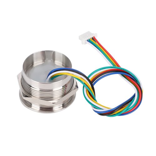 Fingerprint Scanner, R503 Circular Capacitive Fingerprint Identification Module Fingerprint Reader Fingerprint Cable Lock with 2 Color Indicator Light Fingerprint Identification