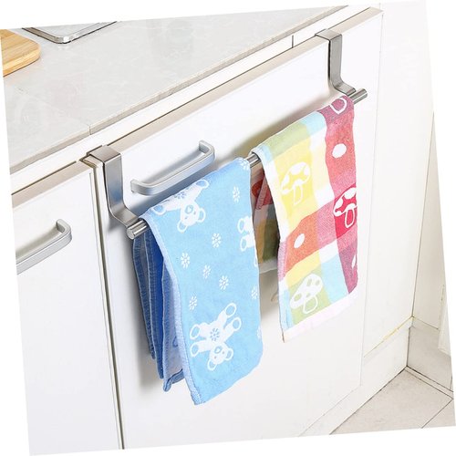 PRETYZOOM Elegant Towel Organizer 36cm Towel Hanger Multi-Functional Storage Rack Kitchen or Bathroom No Tools Needed