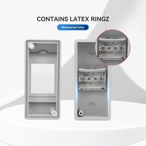 MOLLOM 2 Way Circuit Breaker MCB Distribution Protection Box with DIN Rail, IP65 Waterproof,for Indoor and Outdoor