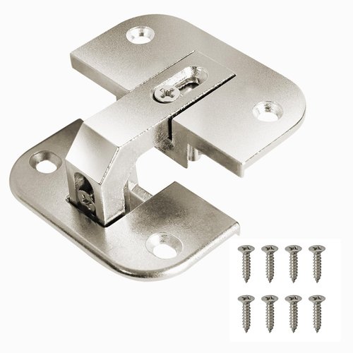 Adjustable Concealed Pie Cut Corner Cabinet Hinge, Lazy Susan Hinges for Cabinet Door, Replacement for Mepla SSP 17, 19 and 21 Series Hinges