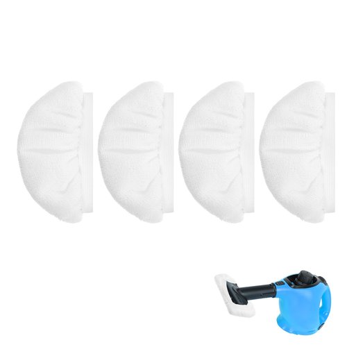 Tweruna 4 Pack Handheld Steam Cleaner Accessories, Washable Microfiber Cloths for Streamer, Steam Cleaner Attachments Compatible with Most Hand Held Steam