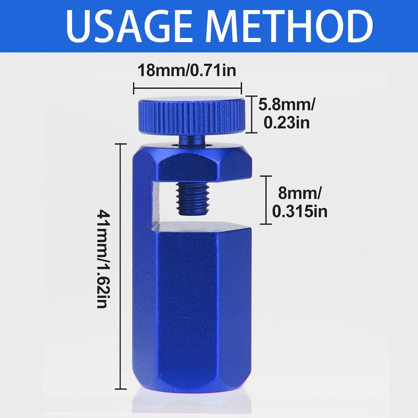 Tall Stair Gauges for Framing Square – 2 Sets (Blue)