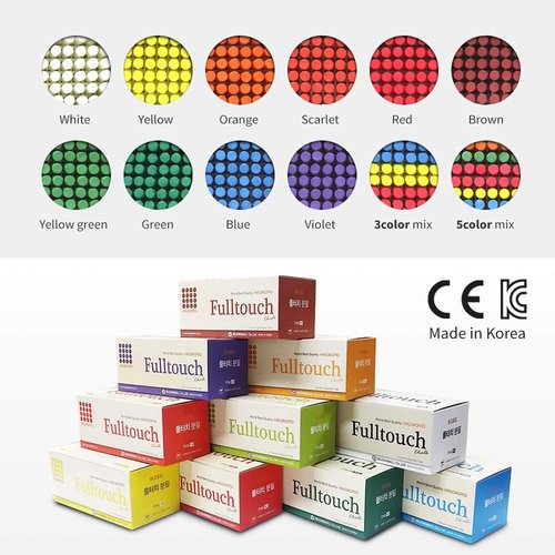 Hagoromo Fulltouch Color Chalk 1 Box [72 Pcs/3 Color Mix]