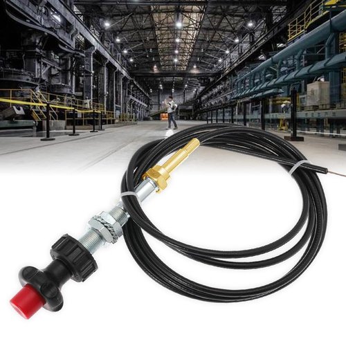 VCGTX06 6 Foot Heavy Duty Adjustable Vernier Locking Cable， Great for PTO Applications and Dump Applications，Detachable Cable Head