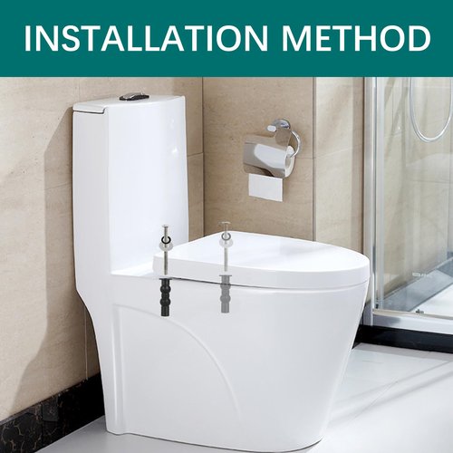 Toilet Seat Hinge Screw Kit - 2-Pack Toilet Hinge Screw for Top Mount Toilet Seat Tightening, Blind Hole Fixing. Easy to Install. Compatible for TOTO Toilet
