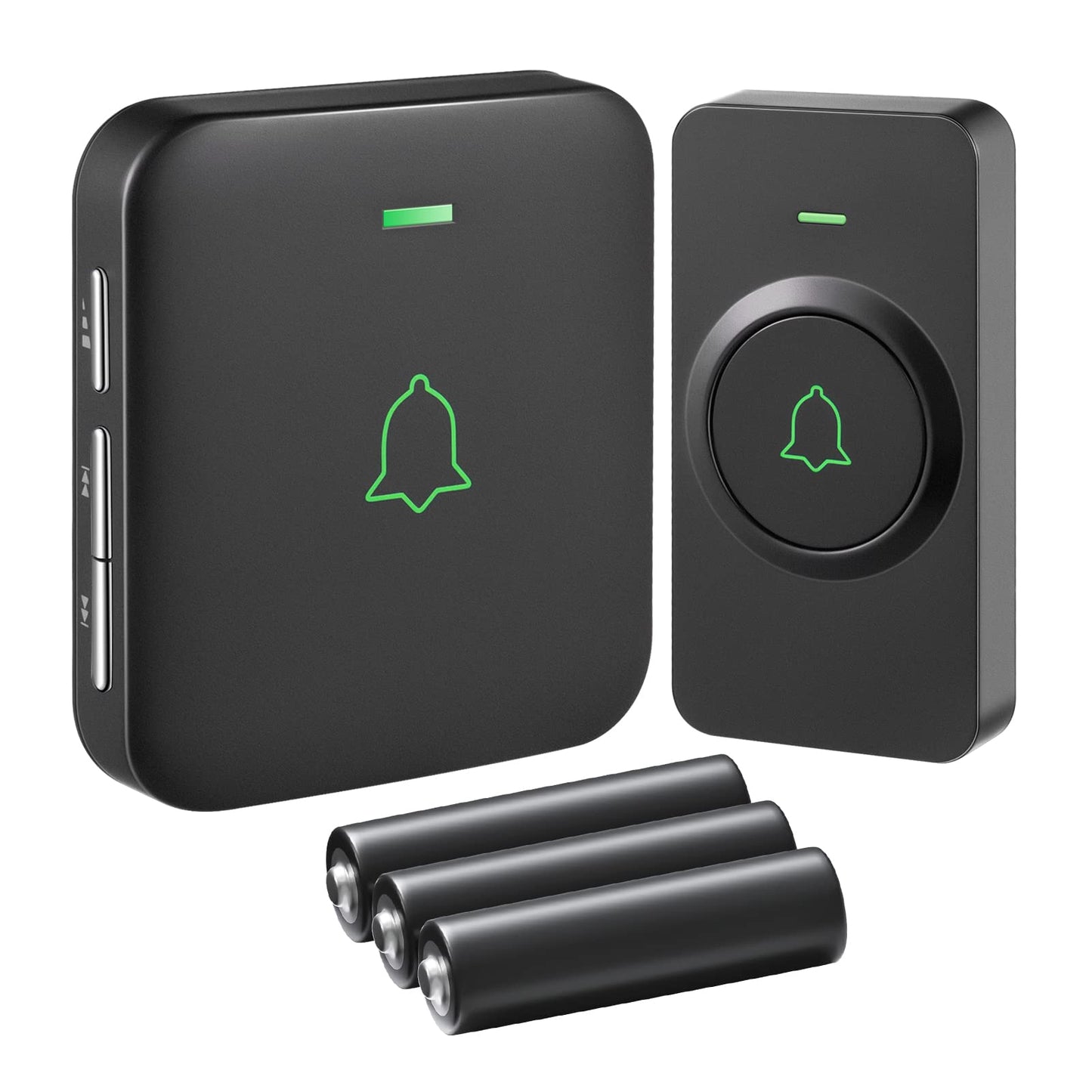 AVANTEK Wireless Door Bell, BA-11 Waterproof Battery Operated Doorbell Chime Operating at 1000 Feet, Portable Door Chime kit with 52 Melodies, 5 Volume Levels, and CD Quality Sound