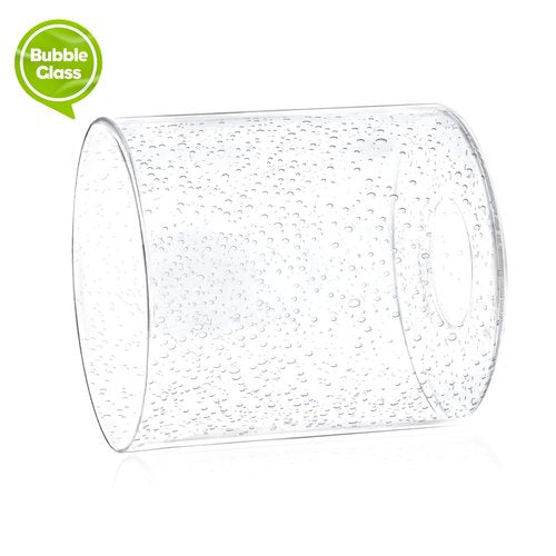 HGHYjrxfkl 1 Pack Seeded Clear Glass Lamp Shade Replacement Glass Shade for Pendant light, Floor lamp, Desk lamp,Wall Sconces and Bathroom Vanity lights.1-5/8-Inch Fitter Opening