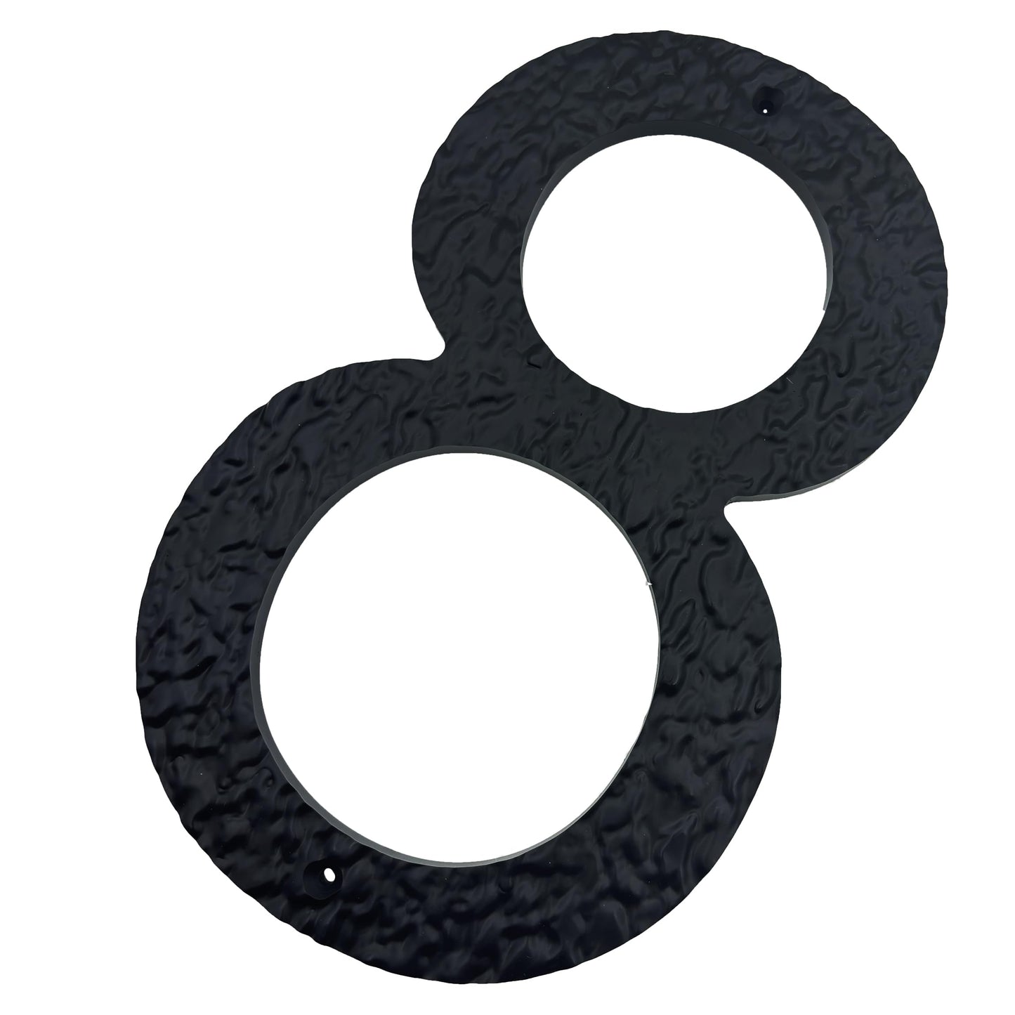 TripDock 12 Inch High House Numbers for Outside - Anti-Fading & Weather Resistant - Black Acrylic Building Home Address Numbers - Flush or Floating Mount/Number 8