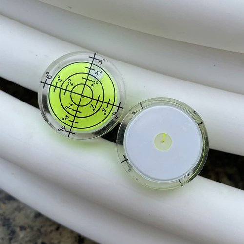 LAIESYA 3Pcs Circular Bubble Level Bullseye Degree Marked Surface Round Spirit Levels Measuring Tool for Leveling Phonograph, Camera, Turntable, Tripod, Telescope (32X7mm)