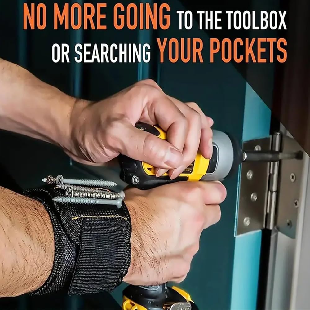 Durable Magnetic Wristband Tool Holder – Ultimate Hands-Free Solution for Your Tools