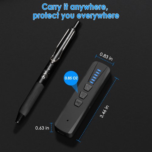 Hidden Camera Detectors,Bug Detector Anti Spy Camera Finder, GPS Tracker Detector RF Wireless Scanner Rechargeable, 5 Levels Sensitivity 4 Modes for Hotel,Travel,Bathroom,Office,Car (Black)