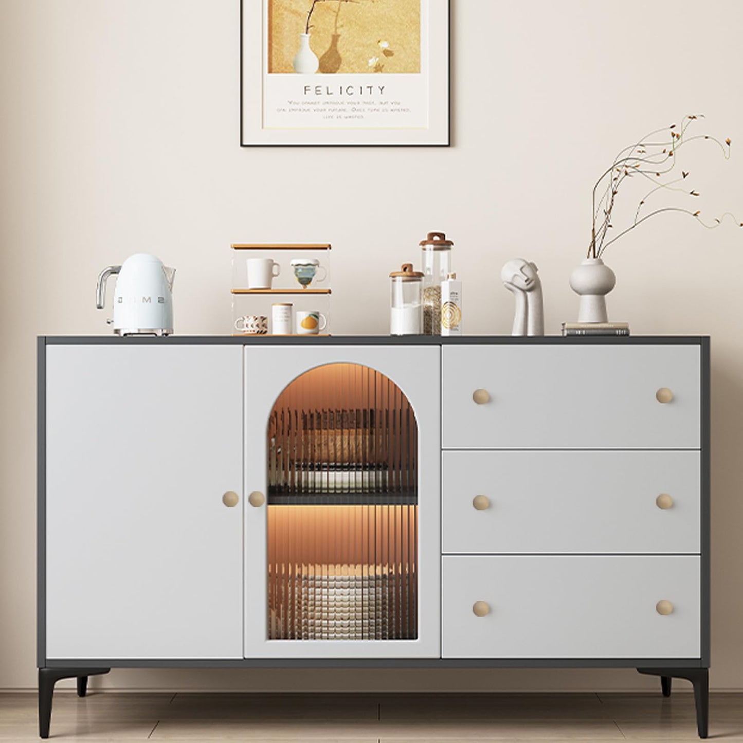 Cangder 20Pcs Wooden Cabinet Knobs Unfinished Wood Knobs for Dresser Mushroom Drawer Knobs Pulls Handles (1.3" Dia., 1" Height, with Screws)