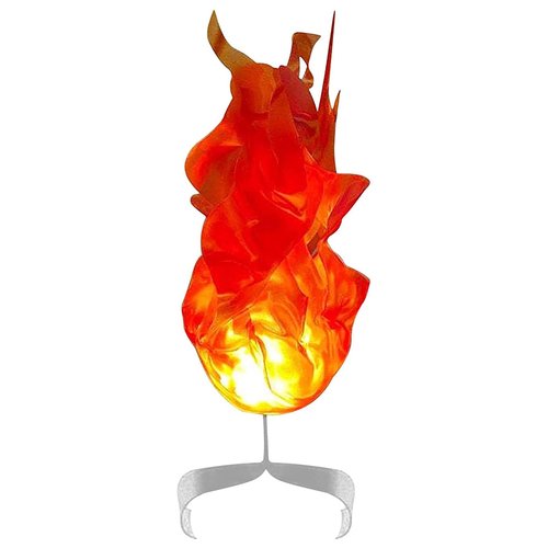 Halloween Floating Fire,Flame Lamp Prop,Illuminated Flame Lamp,Fire Floating Prop,Illuminated Floating Fire for Role Playing Halloween Home Party Decorations,Glowing for Halloween Party Props (Red)