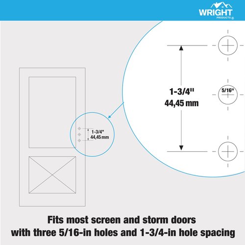 Wright Products - Free Hanging Screen and Storm Door Handle, Replacement Latch Handle for Screen and Storm Doors, No Lock-Out Technology, Easy Installation, Modern Design (Modern, Black)