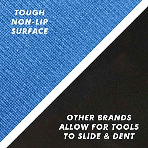 CASOMAN Professional Tool Box and Drawer Liner, Blue, Easy Cut Non-Slip Foam Rubber Toolbox Drawer Liner Mat - Adjustable Thick Cabinet Liners, 18inch (Wide) X 24feet (Long)