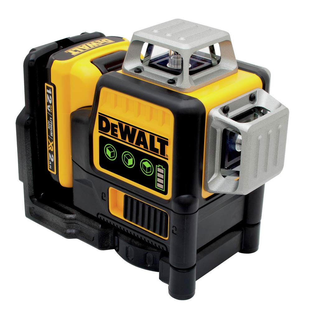 DEWALT 12V MAX Laser Level, Green Line Laser, 3-Way, 360 Degree Professional Laser, Cordless/Rechargeable (DW089LG)