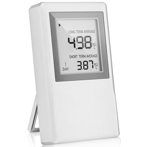 Radon Detector for Home with ±0.1 pCi/L Precision,Radon Meter,Real-Time Air Quality Monitoring,Long-Term & Short-Term Data,Portable Design & Extended Battery Life,Radon Detector for Home Basement