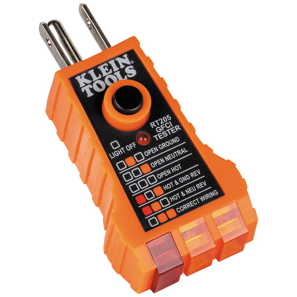 Klein Tools NCVT1PKIT Electrical Tester Kit with Non-Contact Low Voltage Test Pen, 50 to 1000V AC and GFCI Receptacle Tester, 2-Piece