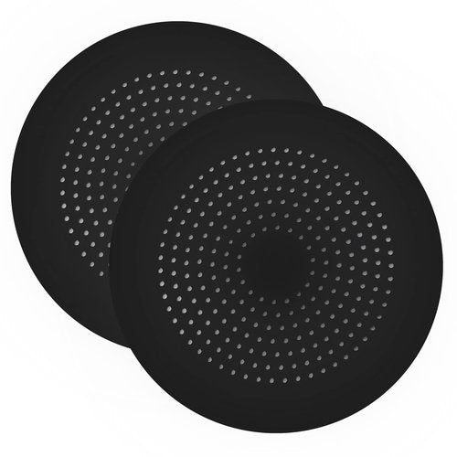 2 Pack Shower Drain Hair Catcher, Silicone Drain Cover with Suction Cup,Shower Drain Protector Drain Strainer Hair Stopper for Kitchen Bathroom Bathtub Sink(New Black 2Pack)