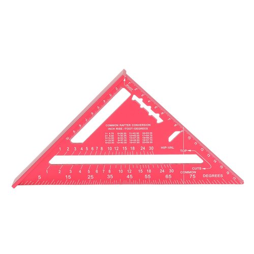 Aluminum Alloy Woodworking Ruler Triangle - Durable and Lightweight Measuring Tool for Accurate Angles and Square Cuts in Woodworking