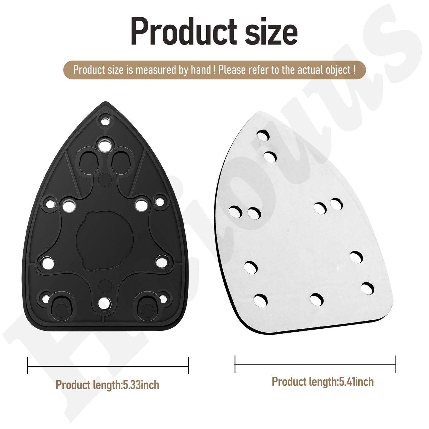 2 Pack 039065005001 Mouse Sander Replacement Pads Compatible with Ryobi Ridgid/Ho-melite CFS1503K CFS1503 CFS1502 CFS1503G Backing Platen Detail Sander