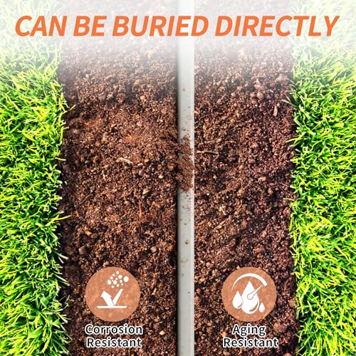 Energeaster 12/2 AWG 100FT Solid Underground Feeder Cable, Direct Burial, Weatherproof