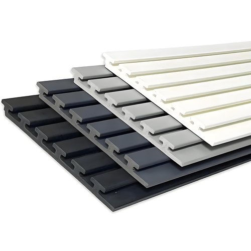 Slat wall paneling garage wall organizer: slatwall panel for garage wall storage systems,PVC slate wall panels (Black, 24"×9")