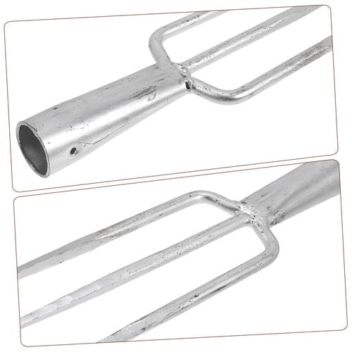 ibasenice Multi-Functional Prong Fork Heavy-Duty Gardening Weeder Tool for Uprooting and Outdoor Fishing Use