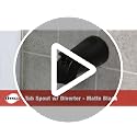 Danco Metal Tub Spout with Diverter - Matte Black Bathroom Faucet Replacement
