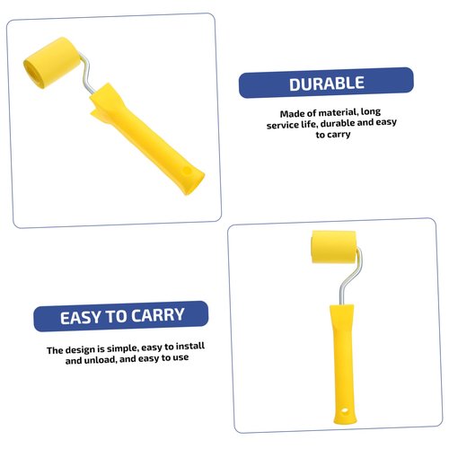 DIYEAH Rubber Seam Roller Tool Flat Pressure Roller for Wallpaper and Vinyl Installation Ergonomic Handle for Comfort Durable Rubber and Materials for Seam Supplies