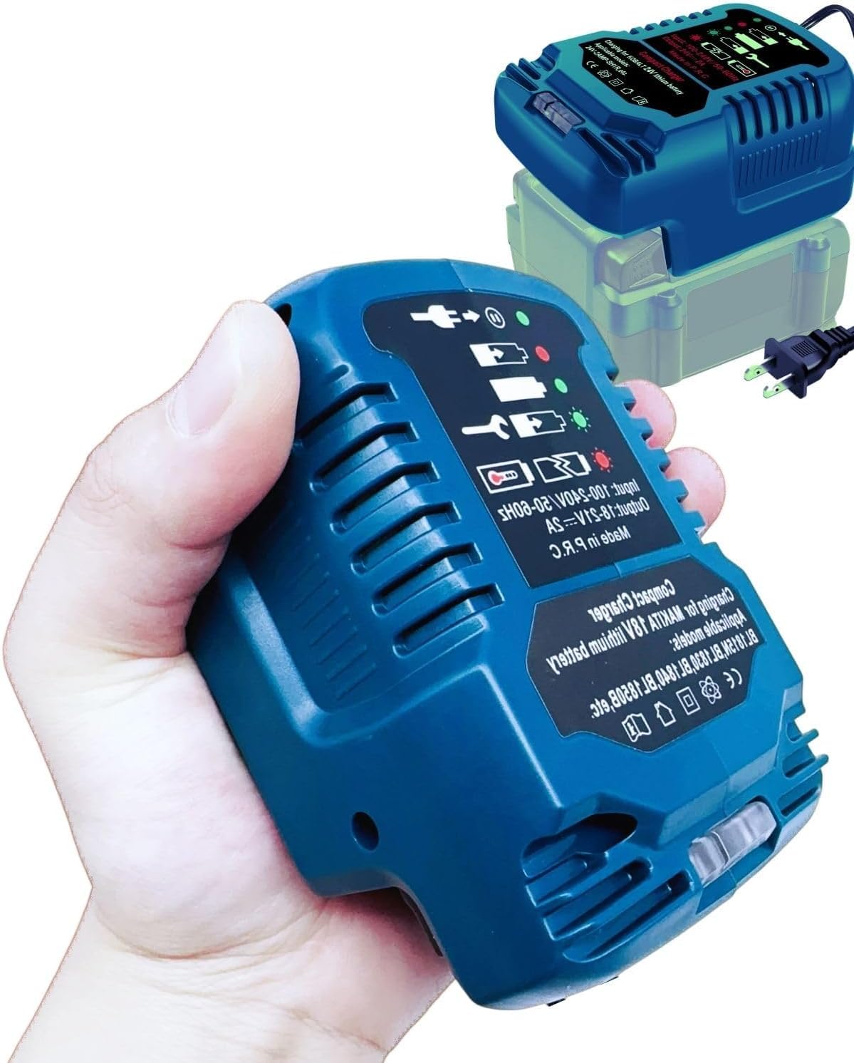 Mini Charger for Kobalt 24V Battery Charger Replacement,for Kobalt 24-Volt Power Equipment Battery Rapid Quick Charger