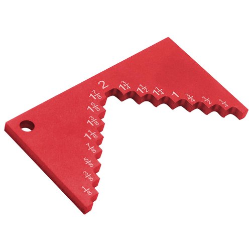 Saw height gauge For wood working calibrating table saw and router table tools,Table Saw Measuring Range 1/8“ to 2 I”, 1/4“ to 2 ”Suitable for firm standing (red)