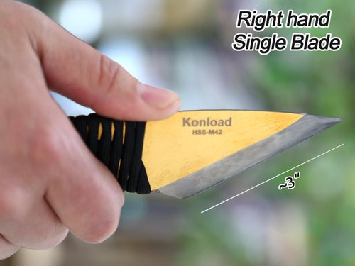 Konload Grafting Knife for Fruit Tree Kiridashi Knife-HSS M42-HRC66-69 Singe Bevel Grafting Tools for Budding Bonsai-Garden Tools