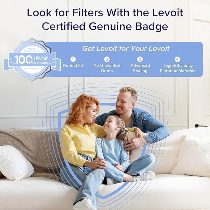 Levoit Vital 100 Replacement Filter 2-Pack (Vital100 Series) AHAM VERIFIDE