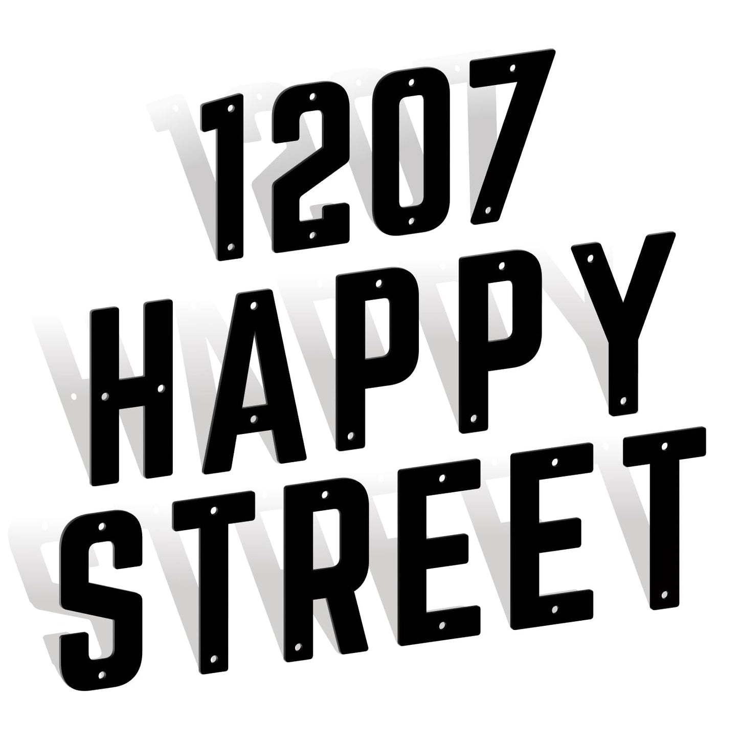 3" 4" 5" 6" 8" 10" Metal House Numbers, Metal Address Numbers, Modern Black House Number for Outside, Outdoor Address Number for Apartment Home Street Office Mailbox (4",1)