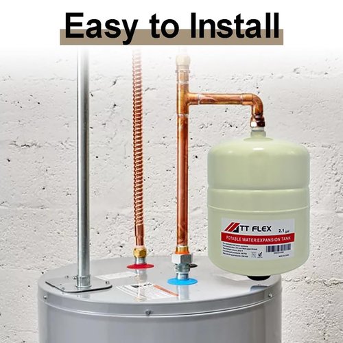 TT FLEX Potable Thermal Expansion Tank for Water Heater, 2.1 Gallon Capacity, 3/4 Inch MNPT Connection