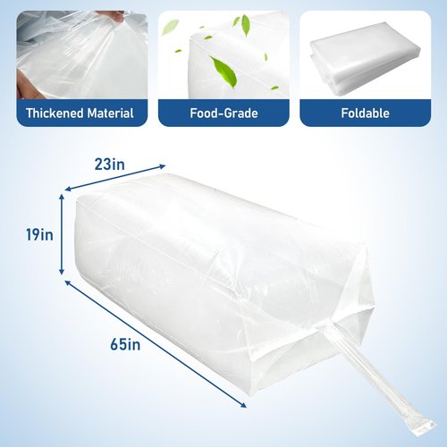 Water Storage Bladder Bathtub Drinking Water Bag Food-Grade Storage Emergency Drinking Water Container, Comes with Hand Pump,Disaster and Hurricane Survival (100 Gallon) (1pcs)