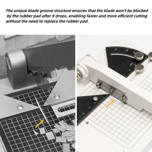 ANSAI Miter Cutter, Angle Cutting Station with 3 Replacement Blades, Assembly Required