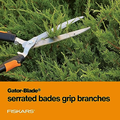 Fiskars 25-33 Inch Power-Lever Extendable Garden Hedge Shears with 10-Inch Blades