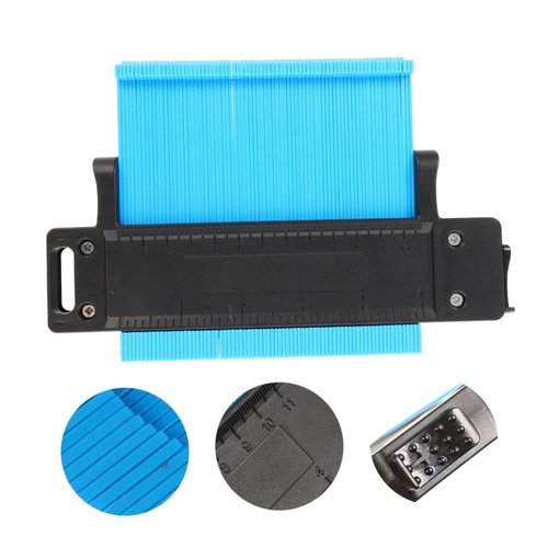 ABOOFAN Outline Measuring Ruler with Lock Precision Gauge for Woodworking Templates Tool for Accurate Shape Measurement and Instant Tile Cutting Design
