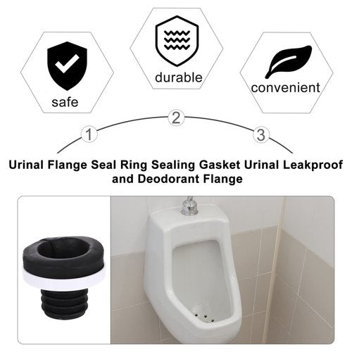 Zerodeko Toilet Flange Sealing Wax Ring, Pp Urinal Sealing Gasket Toilet Wax Ring, Isolating Odor and Preventing Leakage, Used in Urinals and Drainage Systems