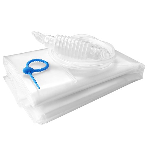 Water Storage Bladder Bathtub Drinking Water Bag Food-Grade Storage Emergency Drinking Water Container, Comes with Hand Pump,Disaster and Hurricane Survival (100 Gallon) (1pcs)