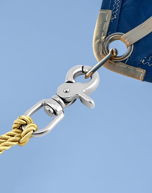 QWORK Swivel Trigger Snap Hook, 4 Pack 2.56" Marine Grade Stainless Steel 316 Swivel Trigger Clip Hook, 130 Lbs Capacity, for Cages, Dog Leash, Flag Pole, Bag, Key Ring