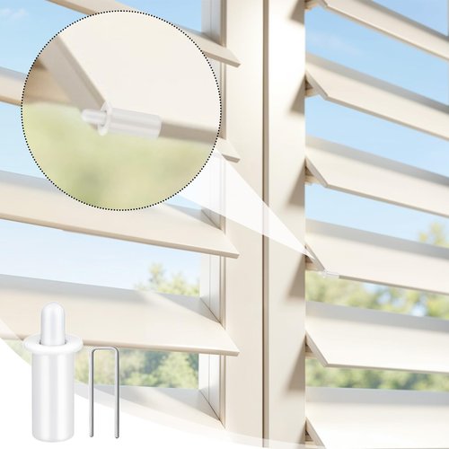 85pcs Plantation Shutter Repair Kit for Plantations Spring Loaded Pins Replacement Louvers Staples Windows Shutters Tools Supplies