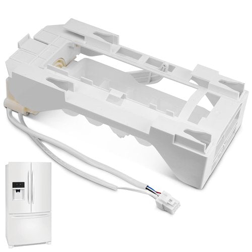 Upgraded 243297609 Refrigerator Ice Maker Assembly Compatible with Frigidaire, Electrolux, Kenmore, Crosley, IKEA Ice Maker Replacement Replace# 243297613, 243297606