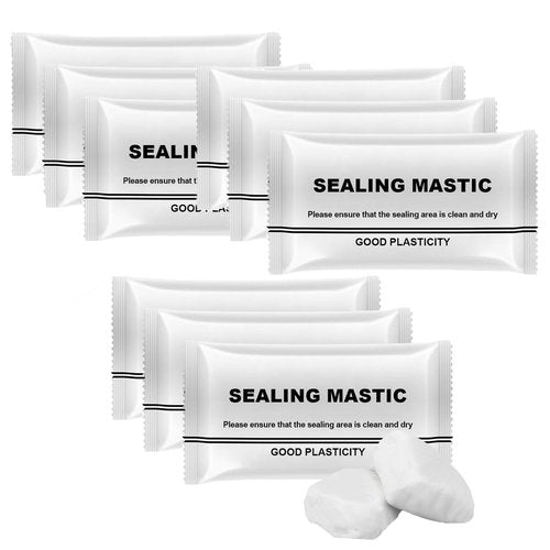 Keepholdon New Type Waterproof Sealant Mastic - Sealant Clay Waterproof, Plumbers Putty for Sink Drain, Air Conditioning Hole and Gaps Wall Filler (9Pcs)