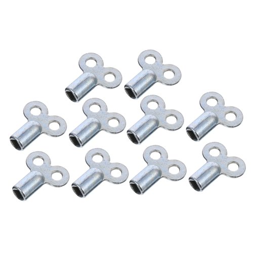 TEHAUX 10Pcs Square Radiator Keys for Plumbing Bleeding Durable Air Valve Tool for Gas Boiler and Baseboard Heating Systems Compact and Easy to Store