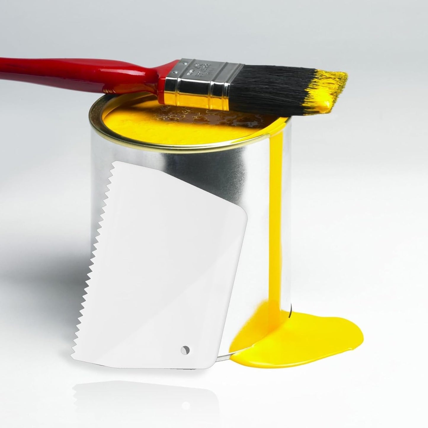 YGHSZ adhesive spreader notched Glue Spreader adhesive barrier spreader plastic trowel notched 3/16 Inch Inch Tooth, Hardwood Flooring Spreader spread epoxy (6 Pack)